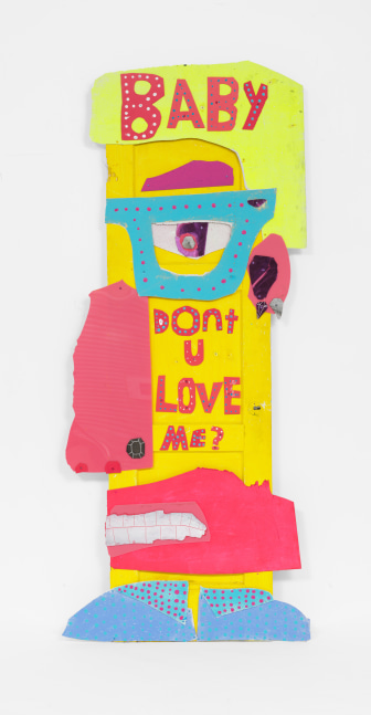 Sammy Binkow
Don&amp;#39;t you love me?, 2021
Acrylic and Spray Enamel on Plastic and Wood
85h x 36w in
215.90h x 91.44w cm