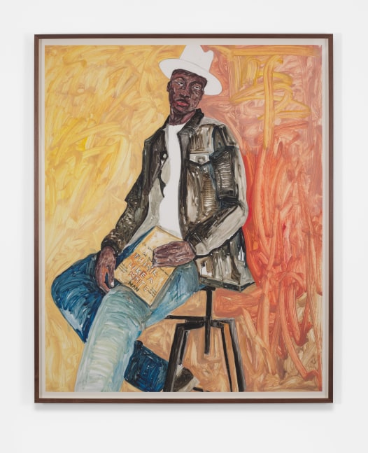 Serge Attukwei Clottey
Think like a white man, 2020
Oil on paper
60h x 48w in
152.40h x 121.92w cm
