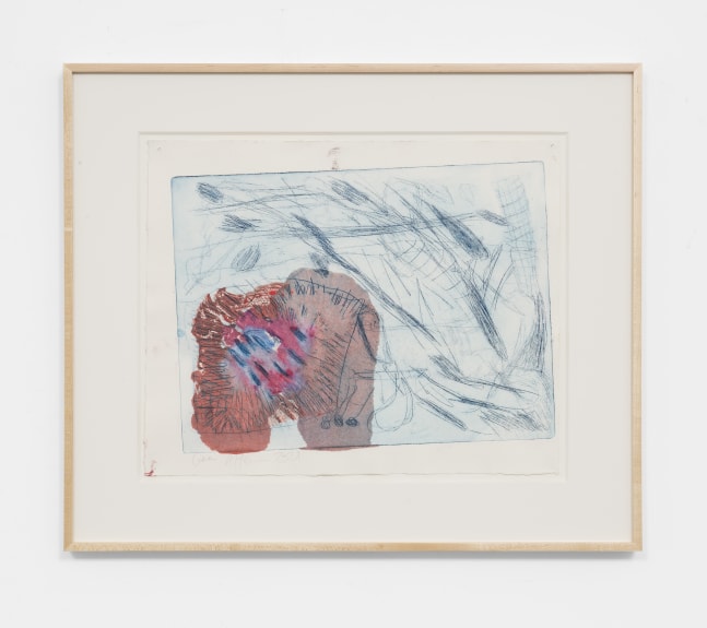 Gene A&amp;#39;Hern
Untitled, 2021
Etching aquatint monoprint on paper
12.60h x 16.54w in
32h x 42w cm