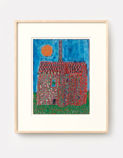 Mark Connolly
House and sun, 2021
Oil on paper
11.81h x 7.87w in
30h x 20w cm