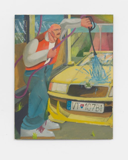 Carwash, 2022
Oil on Canvas
27.56h x 21.65w in
70h x 55w cm