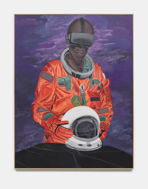 Tusevo Landu
Afronaut 1, 2021
Acrylic on canvas
62.50h x 48w x 1.25d in
158.75h x 121.92w x 3.18d cm