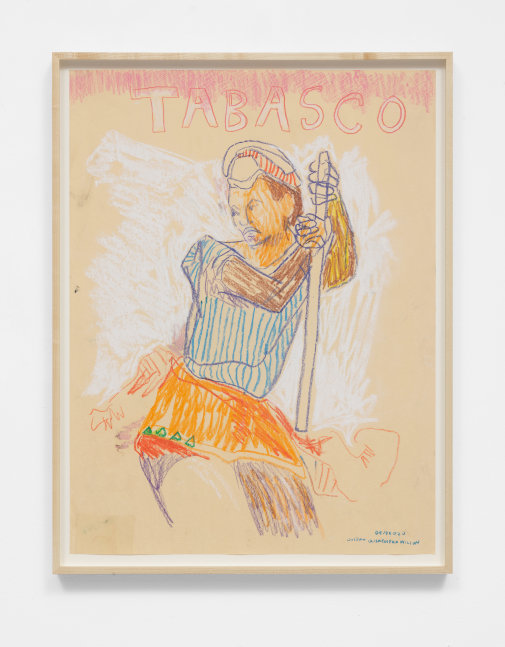 Joseph Olisaemeka Wilson
Tabasco, 2020
Colored pencil, oil pastel and wax on paper
24h x 18w in
60.96h x 45.72w cm