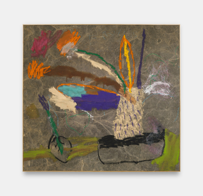 Douglas Knesse
a small vase for lots of beauty, 2024
Oil stick and acrylic painting on truck tarp
69h x 74w x 1.25d in
175.26h x 187.96w x 3.18d cm