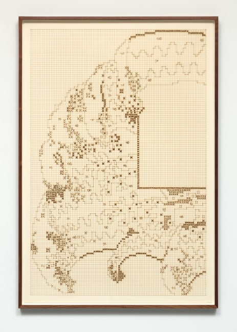 Richard Gasper
Untitled (drawing), 2019
Laser etch on archival paper board (Canson ivory white)
47.50h x 32w in
120.65h x 81.28w cm