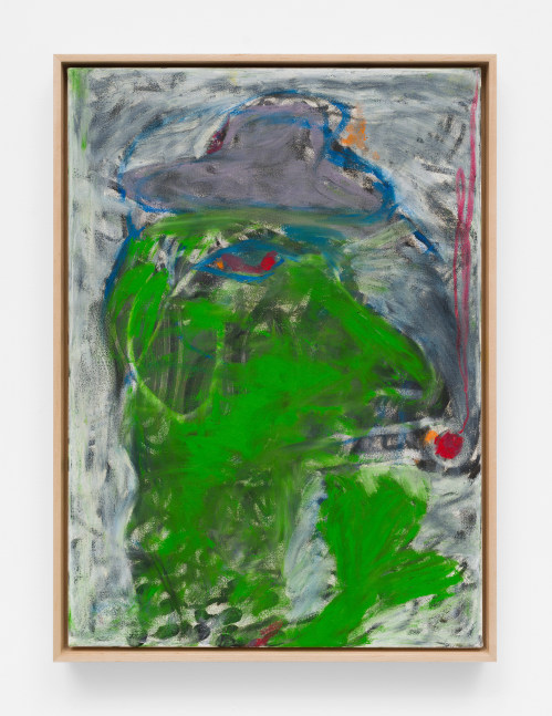 Cameron Platter
Green Man, 2018
Oil on canvas
27.50h x 20w in
69.85h x 50.80w x 2.50d cm
