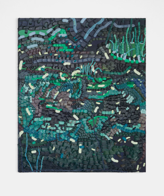 Lily Ram&amp;iacute;rez
Crawling in grass, 2022
Acrylic on canvas
75h x 62w x 1.50d in
190.50h x 157.48w x 3.81d cm