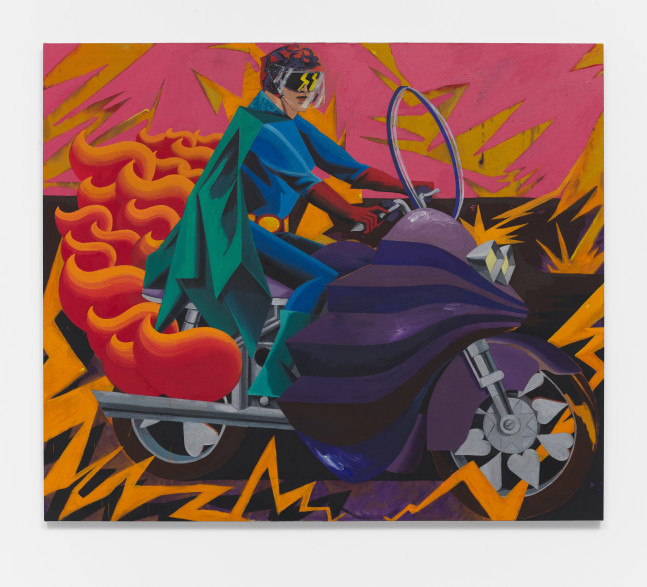 Rider of Apocalypse 2, 2020
Acrylic on canvas
66.93h x 78.74w x 1.50d in
170h x 200w x 3.81d cm