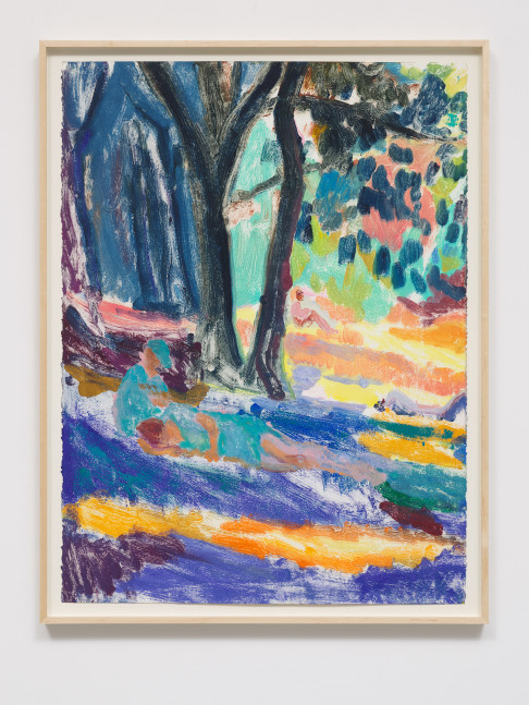 Brian Lotti
Summer shade, Ft. Greene, 2019
Oil on paper
30h x 22w in
76.20h x 55.88w cm