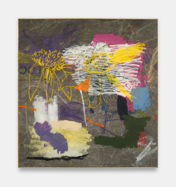 Douglas Knesse
petals, 2024
Oil stick and acrylic painting on truck tarp
68h x 64w x 1.25d in
172.72h x 162.56w x 3.18d cm