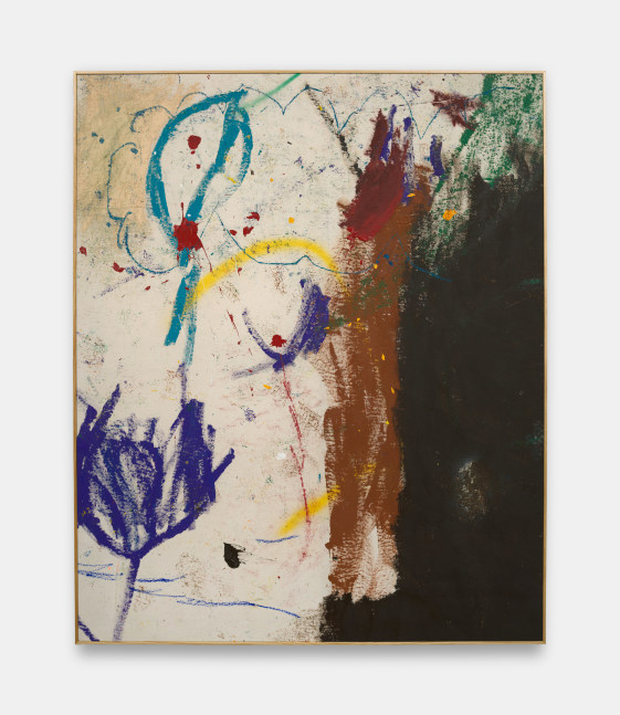 Douglas Knesse
untitled, 2024
Acrylic, oil pastel, pastel on canvas
61h x 50w x 1.25d in
154.94h x 127w x 3.18d cm