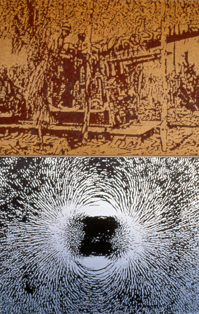 Al Souza Mr. Wizard, 1989 oil & enamel on canvas 84" x 60" AS 137 Moody Gallery