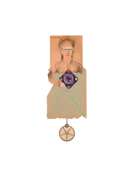 Jerry Jeanmard Uniparker, 2015 collage on paper 22 1/8" x 15 1/8" JJ 193 Moody Gallery