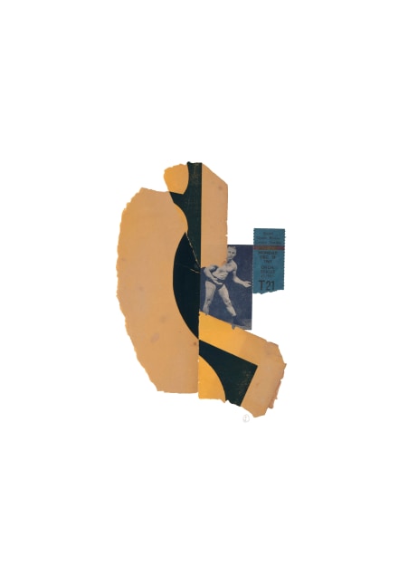 Jerry Jeanmard Untitled, 2010 collage on paper 22" x 15" JJ 134 Moody Gallery