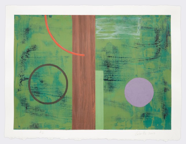 Pat Colville Zazen #6, 2002 acrylic on paper 11 1/2&quot; x 15 1/4&quot; PC 6 Moody Gallery