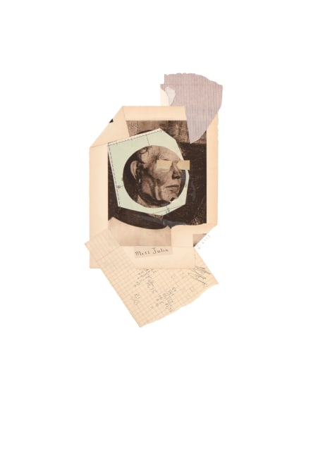 Jerry Jeanmard Untitled, 2013 collage on paper 22" x 15" JJ 126 Moody Gallery