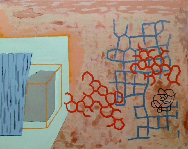 Pat Colville Orange Light, 2011 acrylic on canvas on panel 16" x 20" PC 124 Moody Gallery