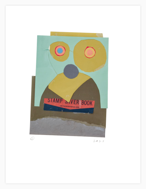 Jerry Jeanmard Untitled, 2023 collage on paper 20 1/8'' x 15 1/8'' JJ 312, Moody Gallery