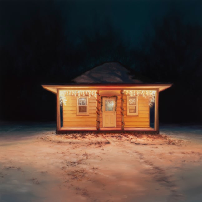 Sarah Williams Joiner Drive, 2025 oil on board 16'' x 16'' SW 120, Moody Gallery