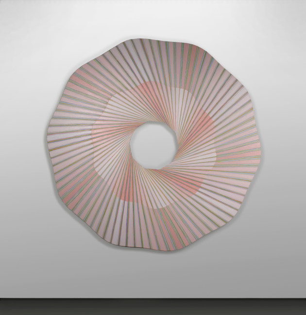 Jay Shinn Cosmic Memo 3, 2022 acrylic on birch panel 59" x 59" x 2" JS 28 Moody Gallery