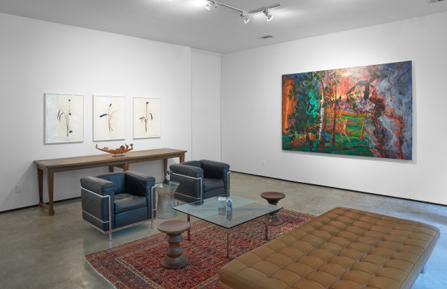 Dog Days of Summer Group Exhibition of Gallery Artists Installation View, Moody Gallery June 30 - August 9, 2025