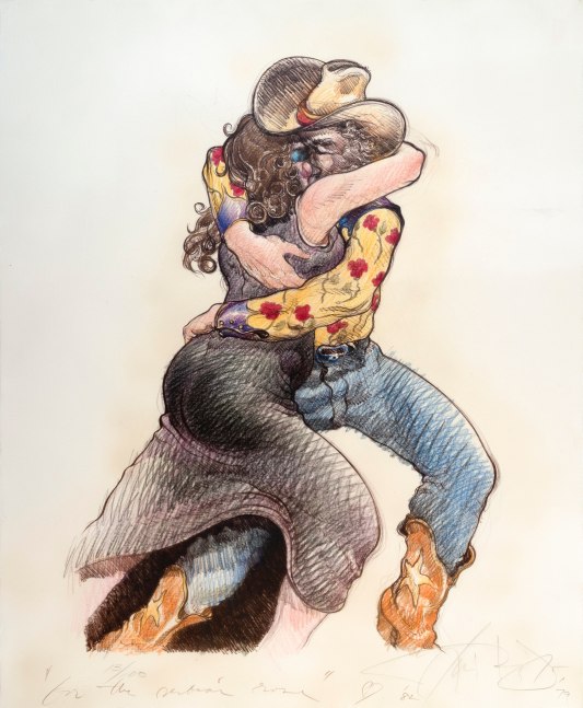 Luis Jimenez Texas Dancing, 1979 lithograph, ed: 13/100 27" x 22 1/4" MC 1025
