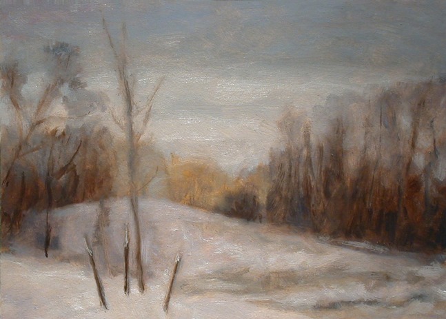 Jean Carruthers Wetta Apple Hill, 2012 oil on multi-media artboard 5" x 7" JCW 82 Moody Gallery