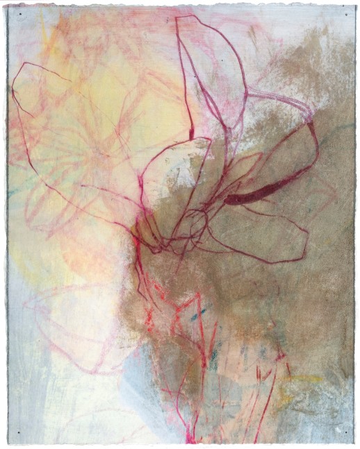 Andrea Rosenberg Unititled 42, 2022 mixed media on paper 12" x 9 1/2" AR 99 Moody Gallery