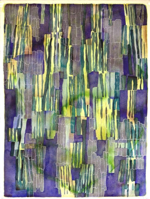 Liz Ward The Secret Life of the Forest, 2017 watercolor on paper 30 1/4" x 22 3/4" LW 298 Moody Gallery