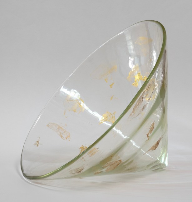James Drake
Glass Vase, 1989&amp;nbsp;
blown glass, gold leaf
14&amp;quot; x 18&amp;quot; x 14&amp;quot;
JD 351