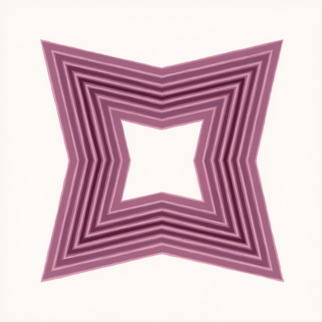 Jay Shinn Centric Graces 4, 2025 6 color lithograph, ed: 12 27" x 27"
