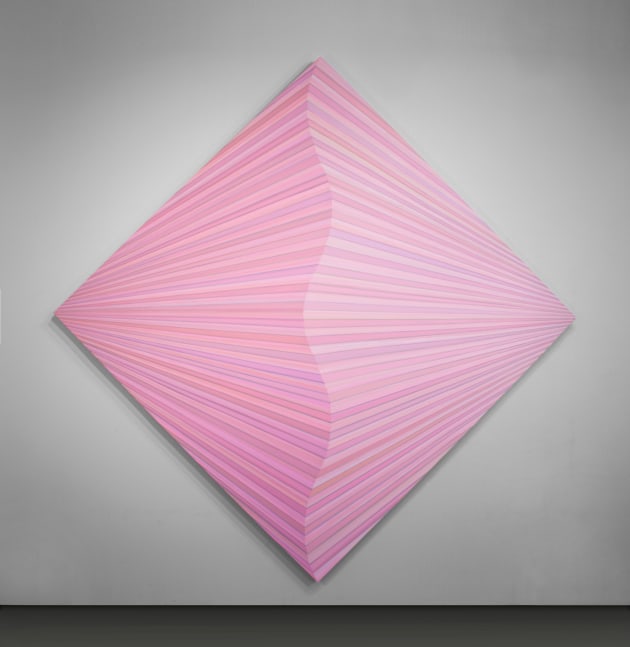 Jay Shinn Touch of Pink, 2021 acrylic on canvas 102" x 102" x 2 1/2" JS 4 Moody gallery