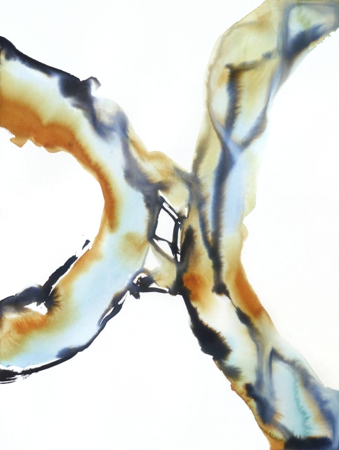 Arthur Turner Torso Roundel, 2, 2013 watercolor and ink on paper 24" x 18" AT 1763 Moody Gallery