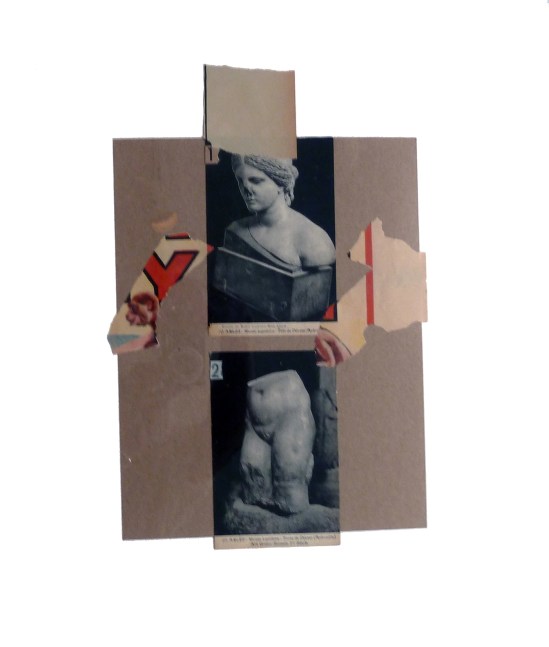 Jerry Jeanmard Untitled, 2012 collage on paper 24" x 19" JJ 42 Moody Gallery