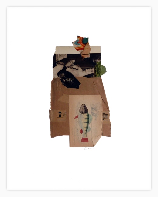 Jerry Jeanmard Untitled, 2013 collage on paper 24" x 19" JJ 52 Moody Gallery