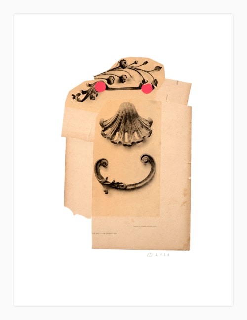 Jerry Jeanmard Silversmith, 2020 collage on paper 20" x 15" JJ 236 Moody Gallery