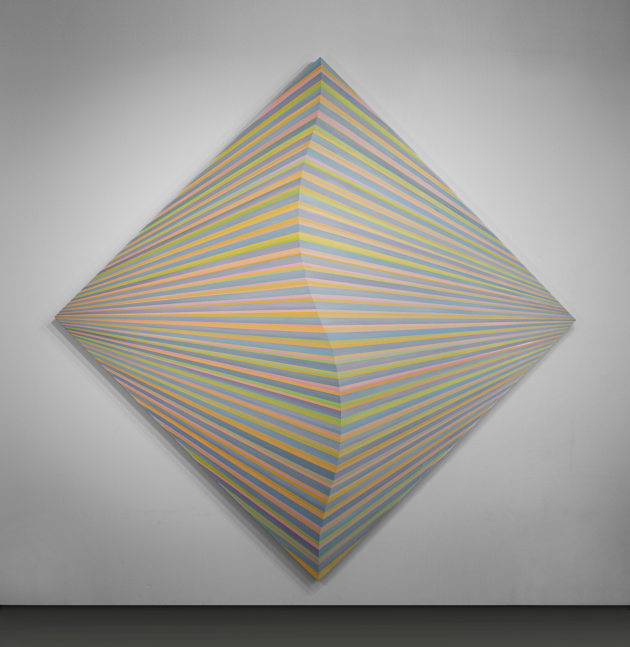 Jay Shinn Monogram, 2021 acrylic on canvas 102" x 102" x 2 1/2" JS 2 Moody Gallery