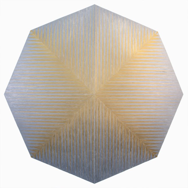 Jay Shinn Dyad #23, 2020 colored pencil on paper 44" x 44" Moody Gallery