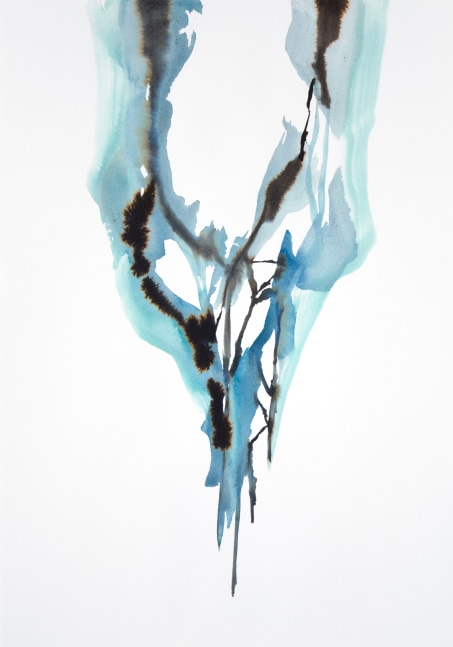Arthur Turner Pendulum, 62, 2017 watercolor and ink 20" x 14" AT 2082 Moody Gallery