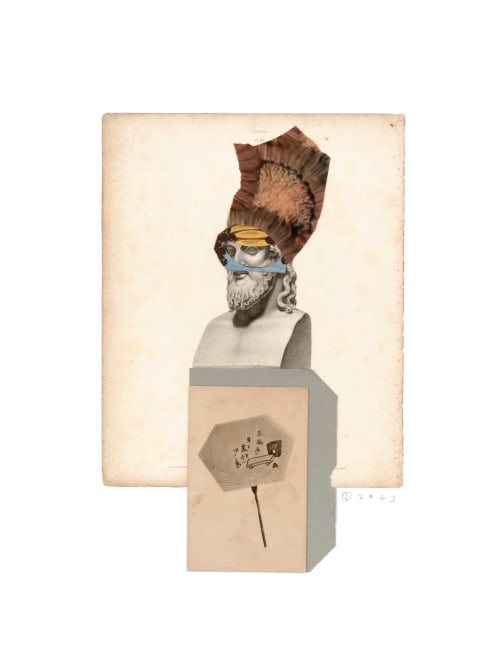 Jerry Jeanmard
Romulus/Remus, 2023
collage on paper
19 3/8" x 15"
JJ 298