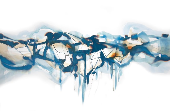 Arthur Turner Pendulum, 78, 2017 watercolor and ink on paper 26" x 40" AT 2103 Moody Gallery