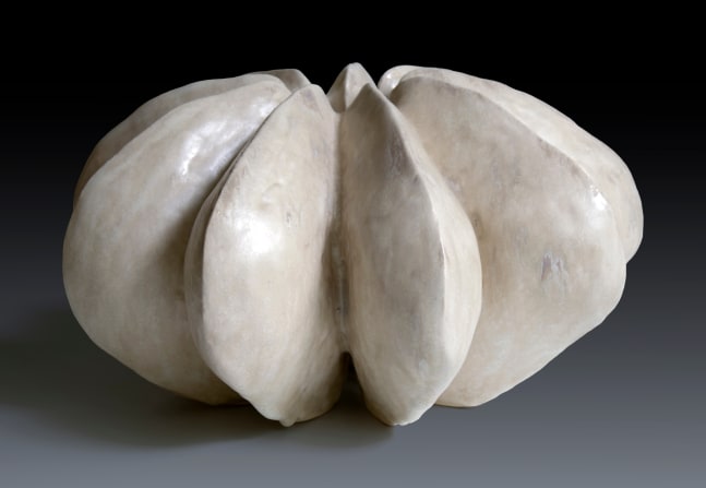 Tracye Wear Ivory Carambola, 2019 mid-range stoneware, glazes 7 1/2" x 14 1/2" x 14 1/2" TW 49 Moody Gallery