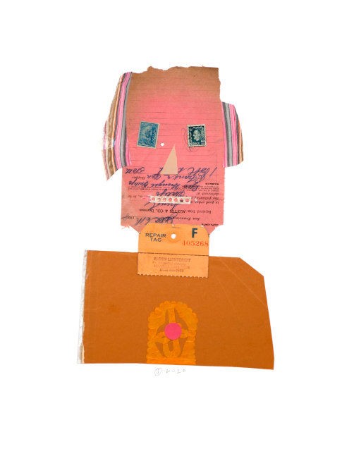 Jerry Jeanmard Schizophrenic, 2020 collage on paper 20" x 15" JJ 237 Moody Gallery