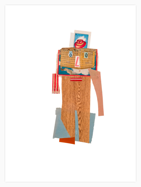 Jerry Jeanmard Untitled, 2022 collage on paper 25 5/8'' x 19'' JJ 322, Moody Gallery