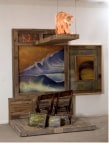 Terry Allen Ancient ("Dugout" Stage I), 2000-2001 mixed media assemblage 97" x 96" x 78 1/4" TA 112 Moody Gallery