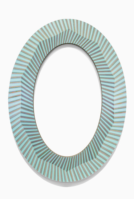Jay Shinn Reflection Wave 2024 acrylic on wood 80" x 58" x 1 1/2"