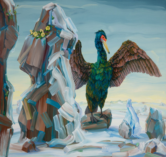 Melissa Miller Melt, 2025 oil on canvas 42" x 44" MM 108