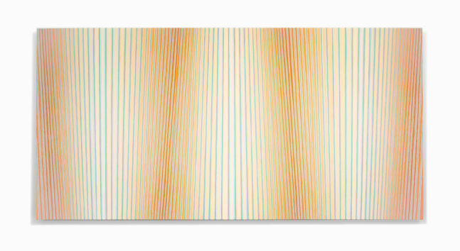 Jay Shinn Cellulose Tapestry 3, 2023 acrylic on canvas 36" x 72" x 2 1/2"