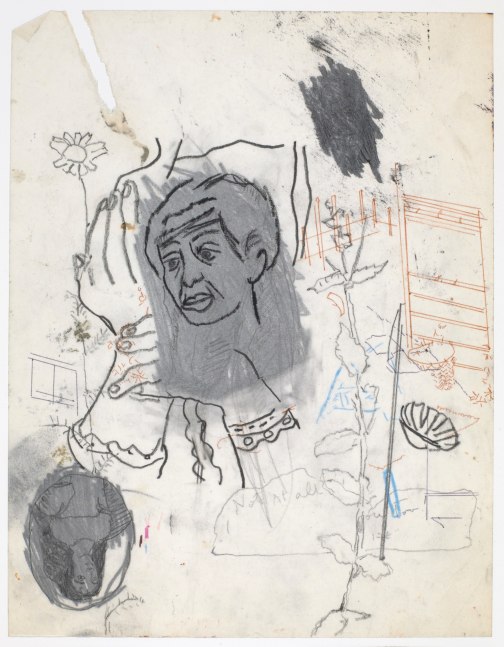 Gael Stack Forty-one Songs #31 (for Adrian), 2010 ink, graphite, oil, colored pencil on vellum 10 7/8" x 8 1/2" GS 307 Moody Gallery