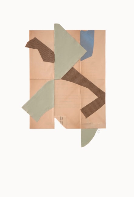 Jerry Jeanmard Untitled, 2018 collage on paper 22" x 15" JJ 173 Moody Gallery